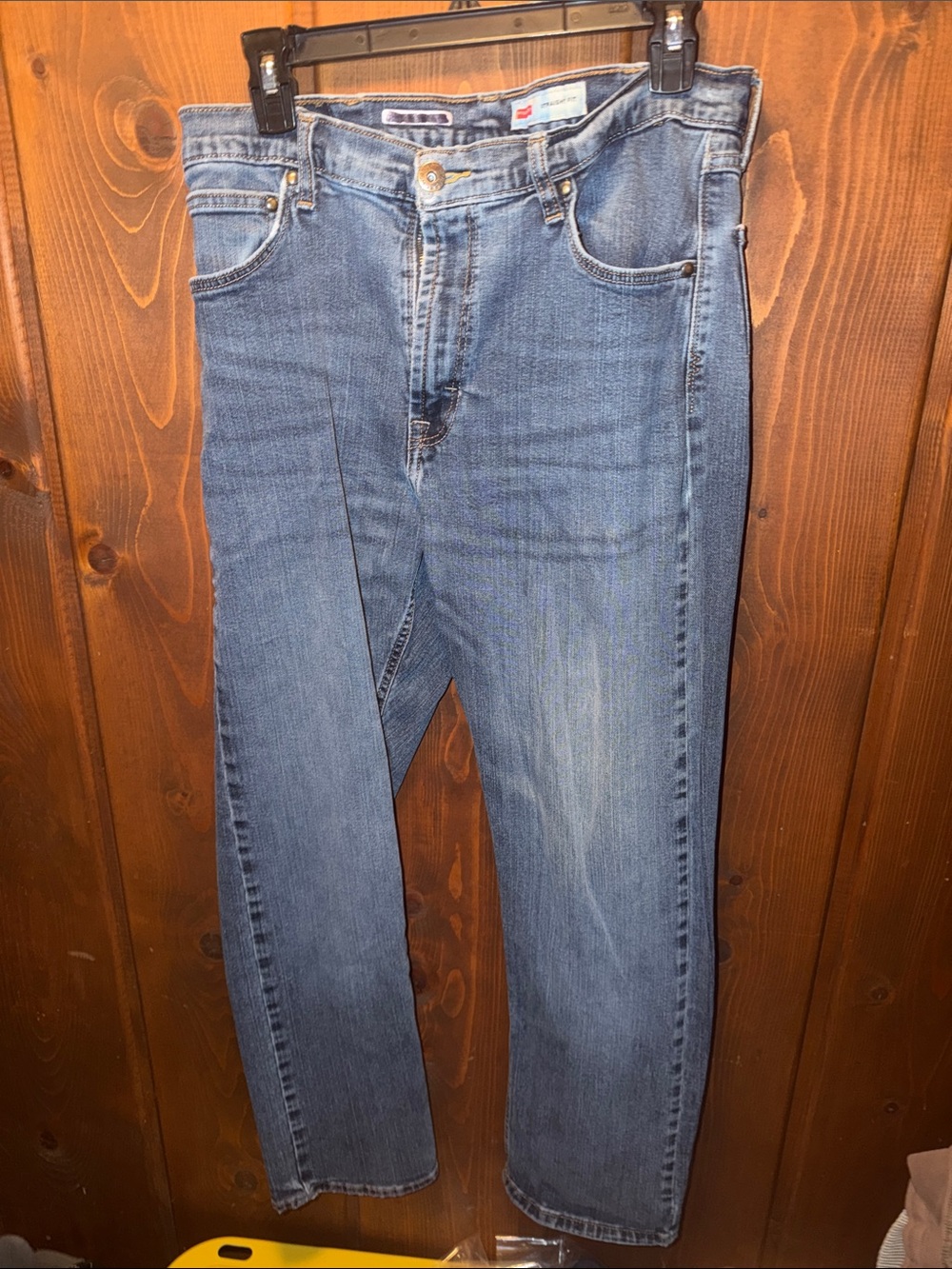 Wrangler Straight-Leg Blue Denim Jeans 34x30